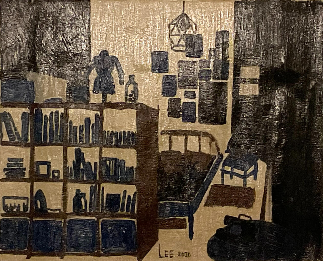 巴黎封城 lockdown in Paris/33x40cm